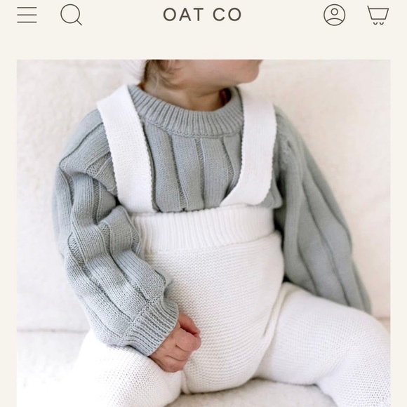 Oat Co Wide Rib Knot Onesie - Picture 1 of 2